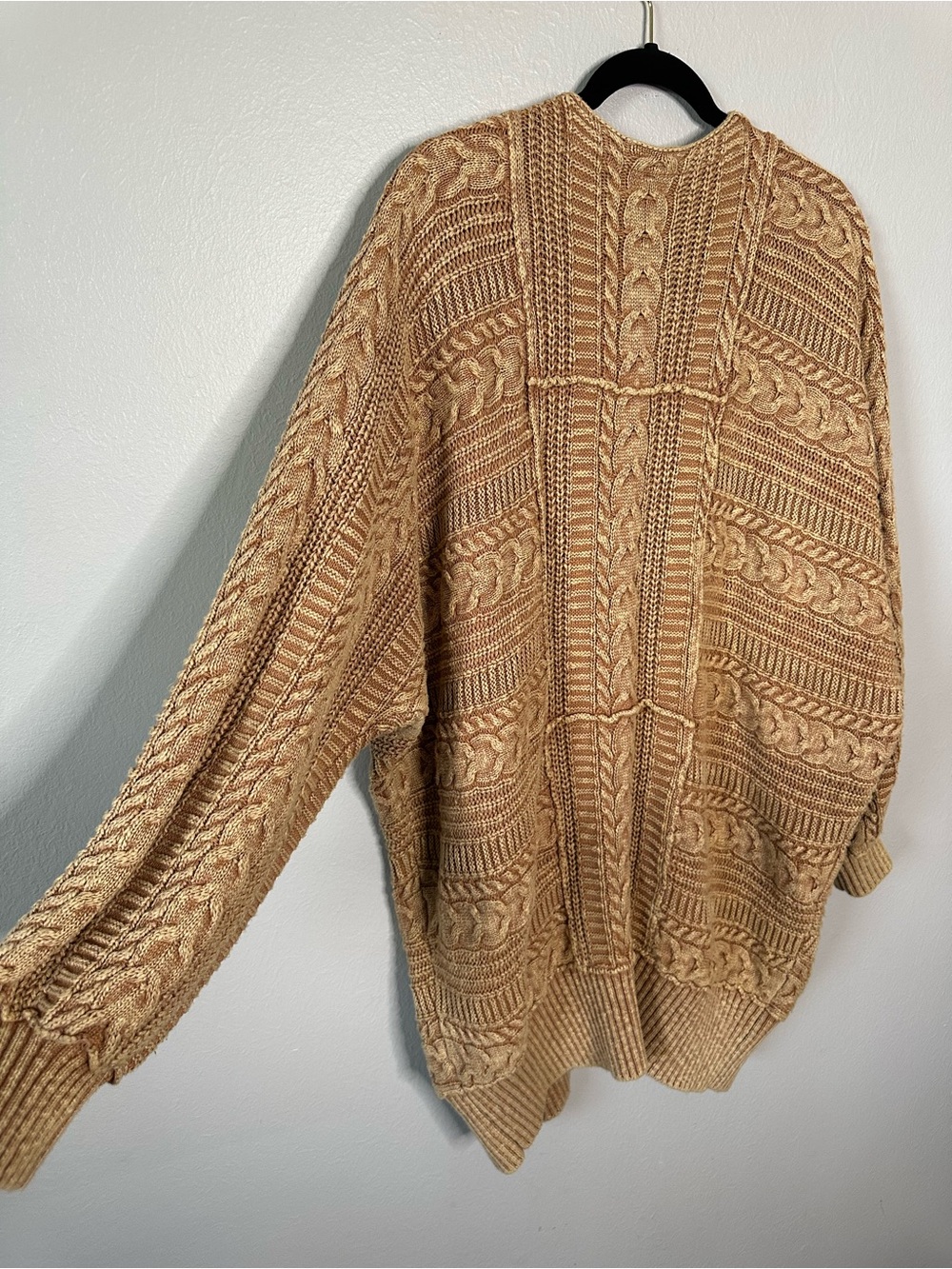Free People Tide Is High Cardi in Camel - Picture 6 of 7